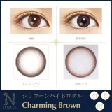 Naturali 내추럴리 실리콘하이드로겔 원데이 챠밍브라운(1박스 10개들이) 썸네일 2