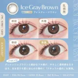 [난시용]LARME 라르므 실리콘하이드로겔 W 모이스트 UV 아이스그레이브라운 CYL-1.25(1박스 10개들이) 썸네일 2