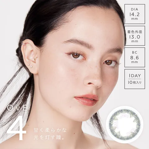OvE 원데이 OvE4 (1박스 10개들이) - OVE 일본 컬러렌즈