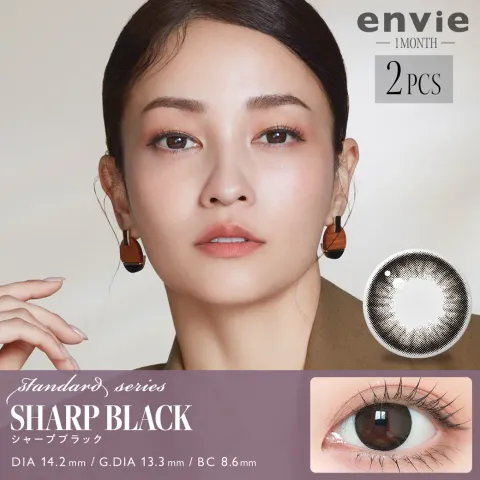 EnvieUV 원먼스 샤프블랙 (1박스 2개들이) - ENVIE 일본 컬러렌즈