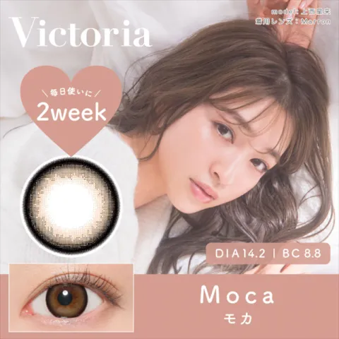 VICTORIA 2WEEK BY CANDYMAGIC 모카(1박스 6개들이) (CANDYMAGIC) 일본 컬러렌즈