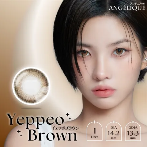 ANGELIQUE 안젤리크 1Day 예뻐브라운(1박스 10개들이) - ANGELIQUE 일본 컬러렌즈