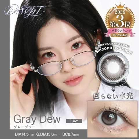 Dewlit 듀릿 실리콘하이드로겔 1day 그레이듀(1박스 10개들이) (Dewlit) 그레이 컬러렌즈