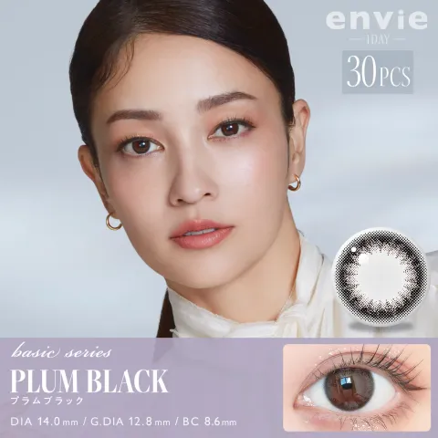 envie 엔비 원데이 플럼블랙(1박스 30개들이) - ENVIE 일본 컬러렌즈