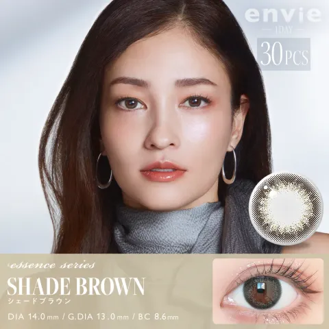 envie 엔비 원데이 셰이드브라운(1박스 30개들이) - ENVIE 일본 컬러렌즈