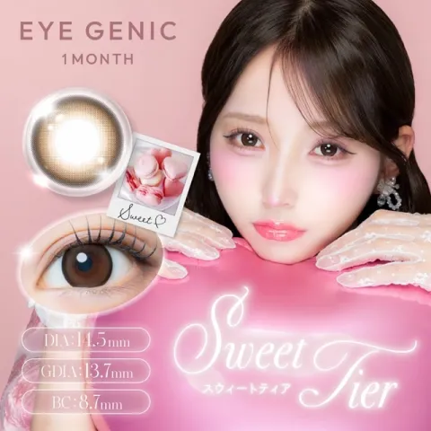 EYEGENIC by EverColor 아이제닉 by 에버컬러 스위트티어(1박스 1개들이) 일본 컬러렌즈