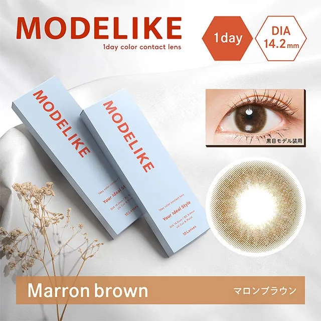 Modelike 원데이 마롱브라운(1박스 10개들이) (modelike) 제품 1번째 사진