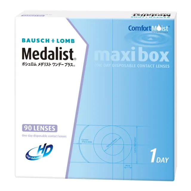 BAUSCH＋LOMB 메달리스트 원데이 플러스 2박스 세트(1박스 90개들이*2) (CLEARLENS) 제품 1번째 사진