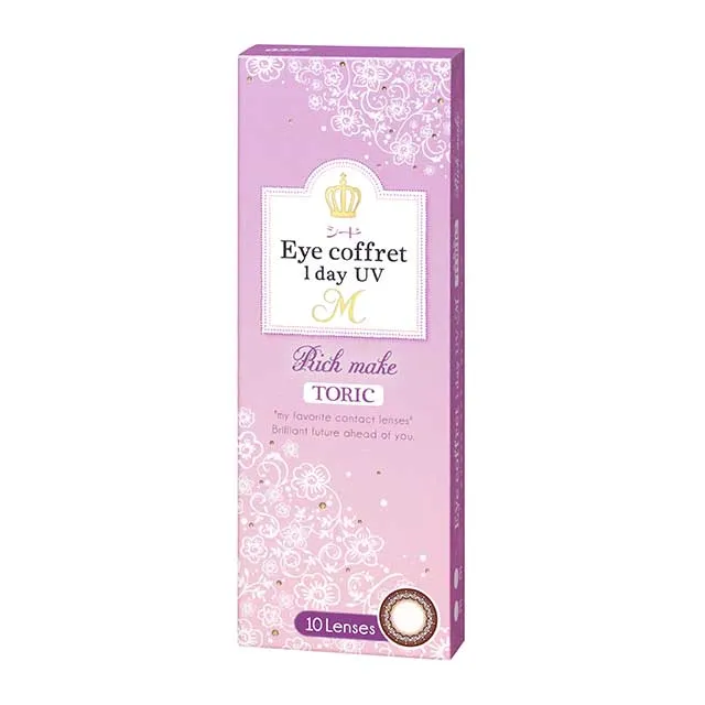 [난시용]Seed eye coffret 1day UVM 리치메이크난시용 CYL-0.75 AXIS180°(1박스 10개들이) (EYE COFFRET) 제품 4번째 사진