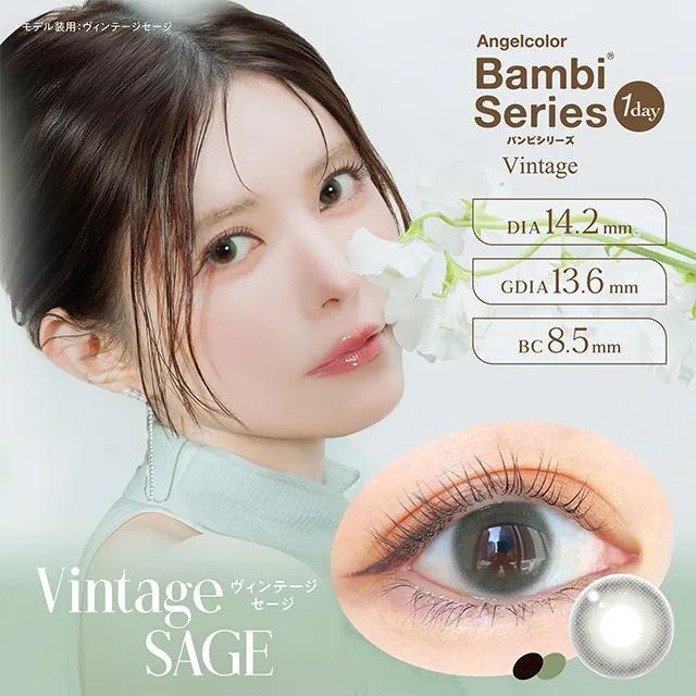AngelColor BambiSeries1day 엔젤컬러 밤비시리즈 빈티지 원데이 빈티지세이지(1박스 10개들이) (ANGELCOLOR) 제품 1번째 사진