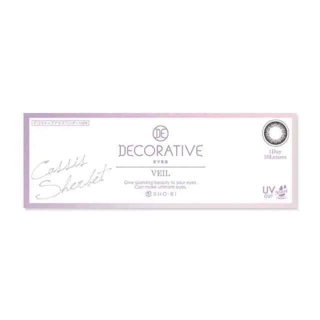 Decorative Eyes 데코라티브아이즈베일 1day 카시스샤베트(1박스 10개들이) (Decorative Eyes) 제품 4번째 사진