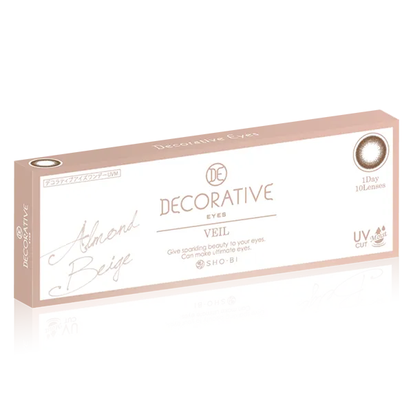 Decorative Eyes 데코라티브아이즈베일 1day 아몬드베이지(1박스 10개들이) (Decorative Eyes) 제품 4번째 사진