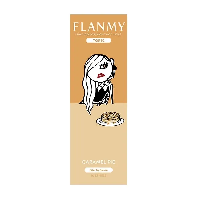 [난시용]FLANMY 프랑미 토릭 1DAY 캐러멜파이 CYL -0.75(1박스 10개들이) (FLANMY) 제품 4번째 사진