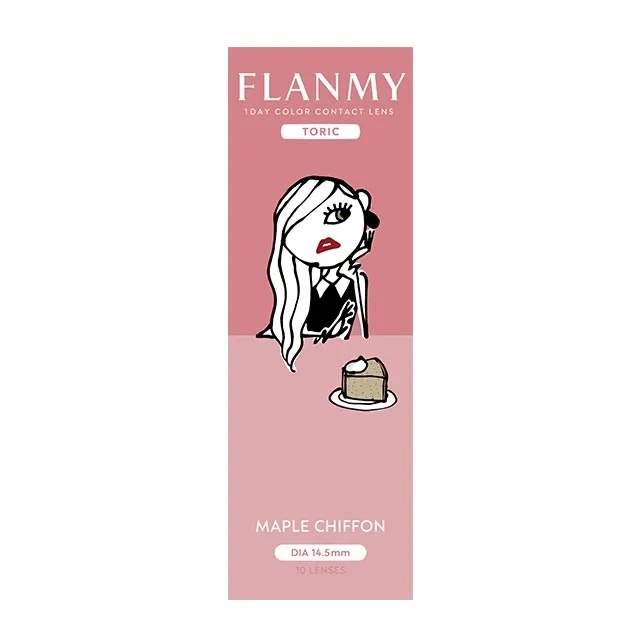 [난시용]FLANMY 프랑미 토릭 1DAY 메이플쉬폰 CYL -1.25(1박스 10개들이) (FLANMY) 제품 4번째 사진
