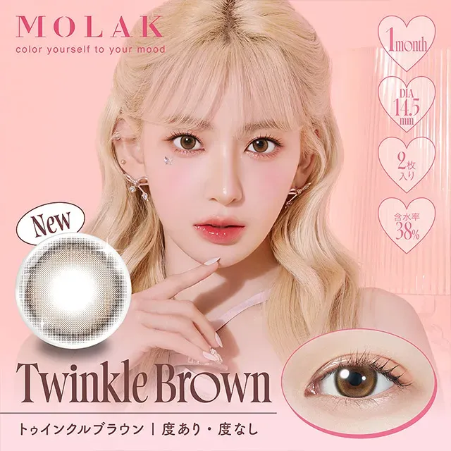 MOLAK 모라쿠 먼슬리 트윙클브라운(1박스 2개들이) (MOLAK) 제품 1번째 사진
