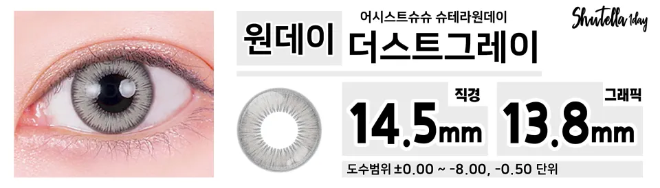 Assist ChouChou 어시스트슈슈 슈테라원데이 1day 더스트그레이