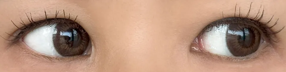 플러리원데이&nbsp;모카다크브라운 착용 이미지