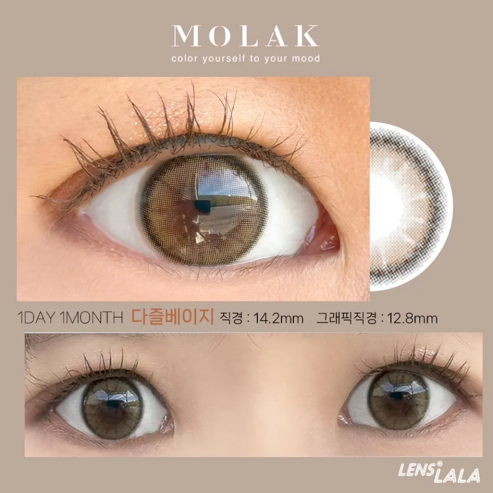 MOLAK 모라쿠 DAZZLE BEIGE 다즐 베이지 컬러 렌즈