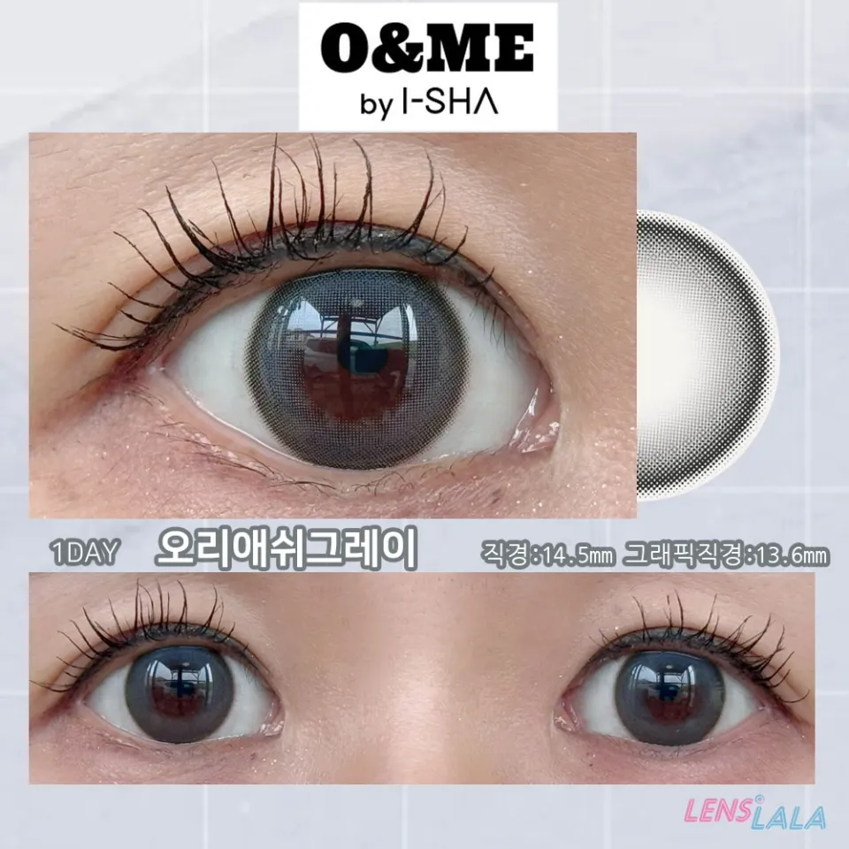O&ME by I-SHA 오앤미 1day 오리애쉬그레이 컬러 렌즈