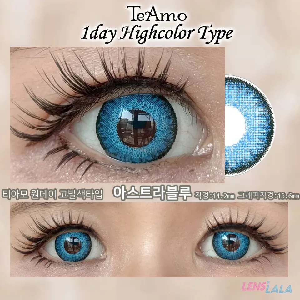 Teamo 티아모 원데이 고발색타입 14.2mm 아스트라블루 컬러 렌즈