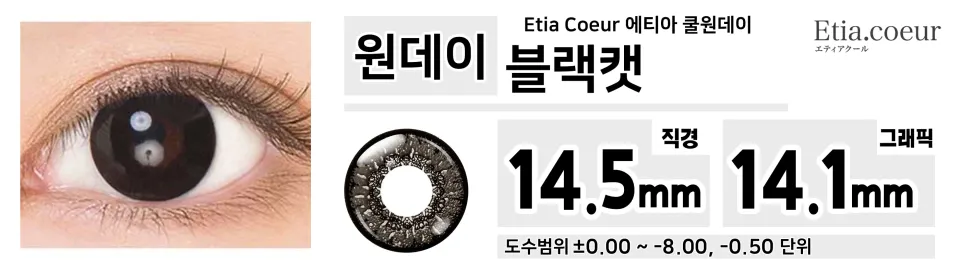 Etia Coeur 에티아 쿨원데이 1Day 블랙캣
