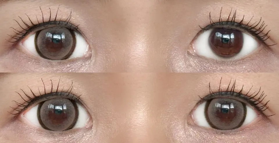 Honey Kiss 원데이 / 원먼스 15.0mm 츄룽캔디초코그레이 렌즈착용 이미지