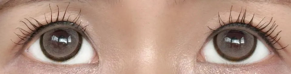 Honey Kiss 원데이 / 원먼스 15.0mm 츄룽캔디초코그레이 렌즈착용 이미지