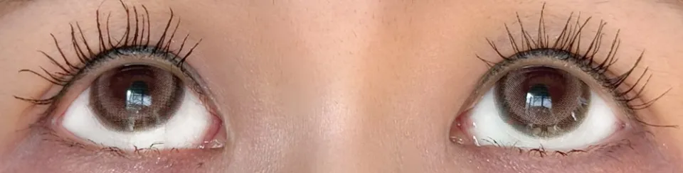 Honey Kiss 원데이 / 원먼스 15.0mm 츄룽캔디초코그레이 렌즈착용 이미지