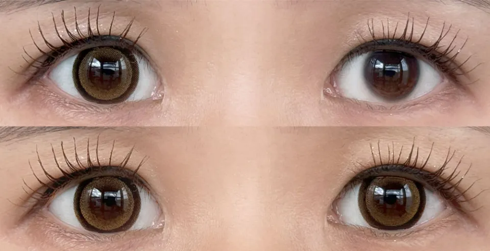 Honey Kiss 14.5mm 츄룽브라운 착용 이미지