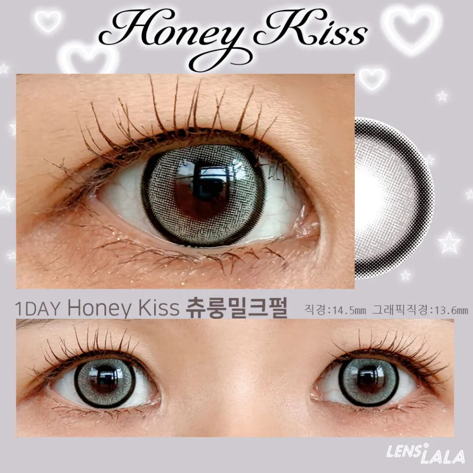 Honey Kiss 원데이 14.5mm 츄룽밀크펄 컬러 렌즈