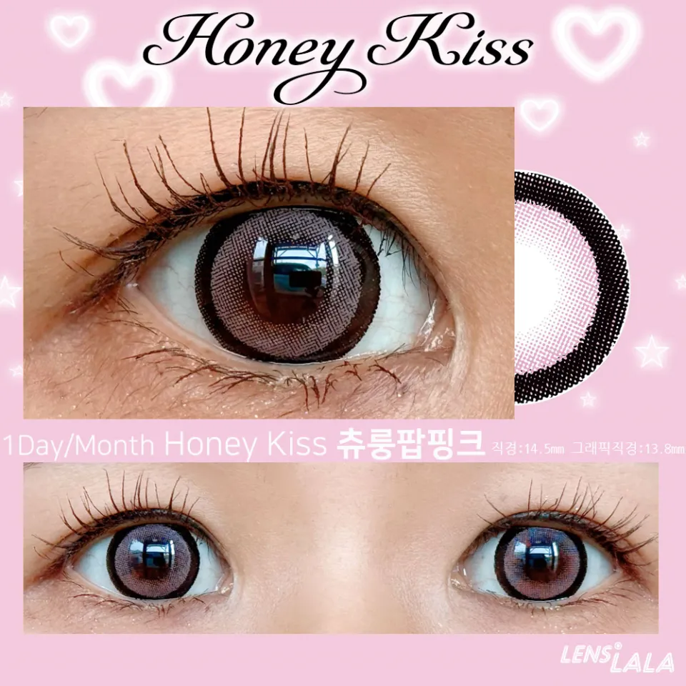 Honey Kiss 14.5mm 츄룽팝핑크 컬러 렌즈