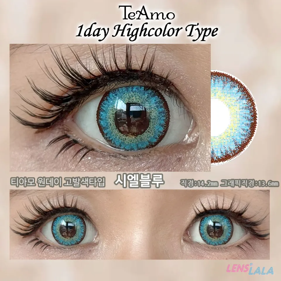 Teamo 티아모 원데이 고발색타입 14.2mm 시엘블루  컬러 렌즈