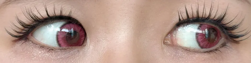 REFFiNE LiGHT 레피네라이트 1Day 크림존루비 렌즈착용 이미지