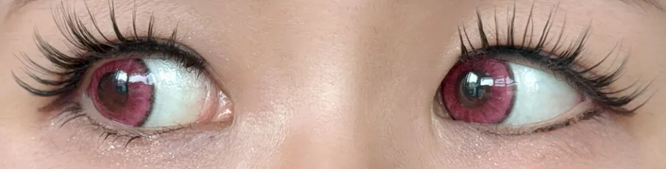 REFFiNE LiGHT 레피네라이트 1Day 크림존루비 렌즈착용 이미지