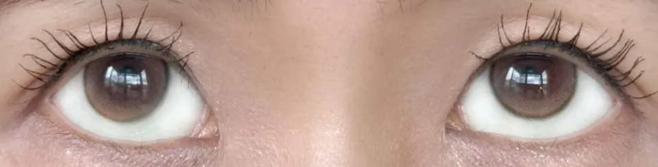 1day Refrear 실리콘하이드로겔 a-eye 에이아이 큐티베이지 렌즈착용 이미지