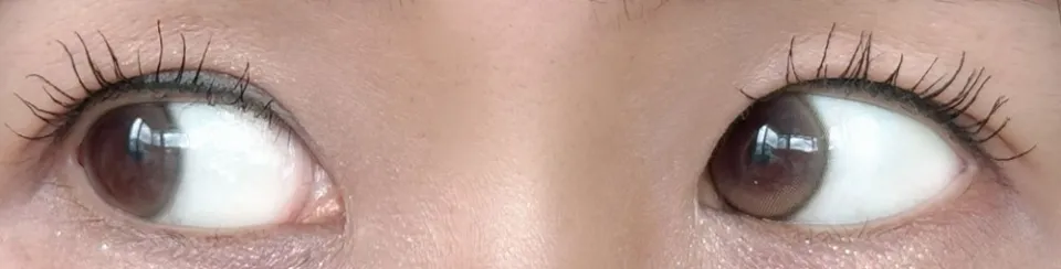1day Refrear 실리콘하이드로겔 a-eye 에이아이 큐티베이지 렌즈착용 이미지