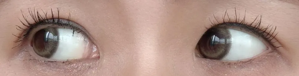 eyestar 아이스타 1day 데이글로우브라운 렌즈착용 이미지