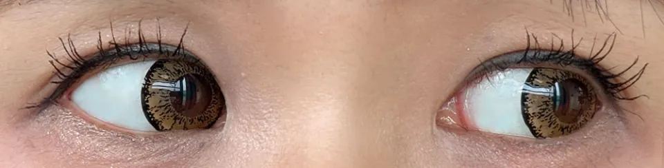 DOLCE Natural GranDesign 돌체내추럴그랜디자인 1Day 돌체코코넛브라운 렌즈착용 이미지