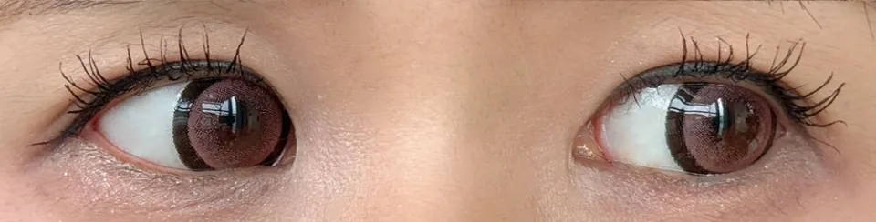 DOLCE Natural GranDesign 돌체내추럴그랜디자인 1Day 돌체로즈브라운 렌즈착용 이미지
