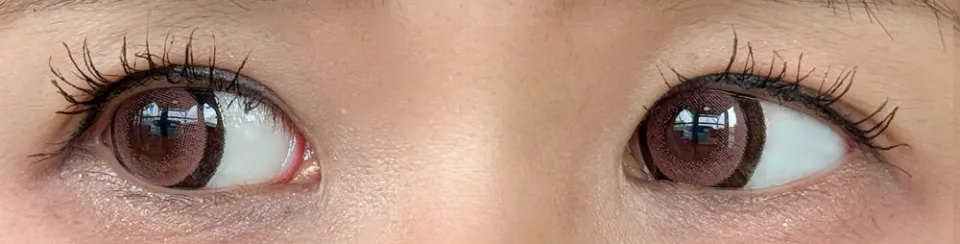 DOLCE Natural GranDesign 돌체내추럴그랜디자인 1Day 돌체로즈브라운 렌즈착용 이미지