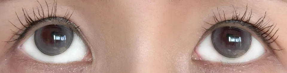 1day Refrear 실리콘하이드로겔 a-eye 에이아이 드라마틱그레이 렌즈착용 이미지