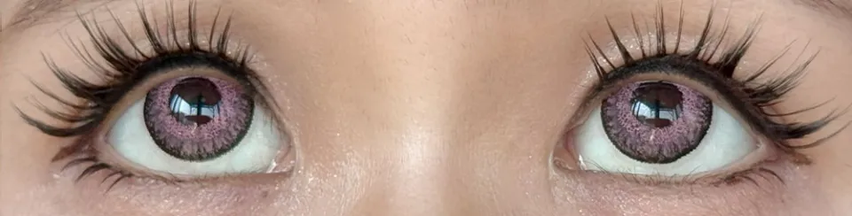 Teamo 티아모 원데이 고발색타입 14.2mm 라피스실버 렌즈착용 이미지