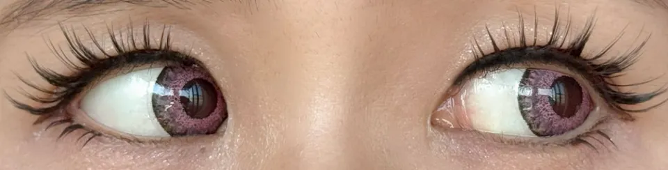 Teamo 티아모 원데이 고발색타입 14.2mm 라피스실버 렌즈착용 이미지