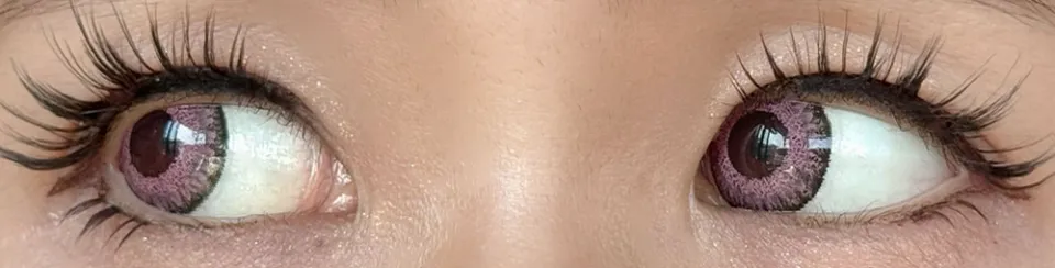 Teamo 티아모 원데이 고발색타입 14.2mm 라피스실버 렌즈착용 이미지