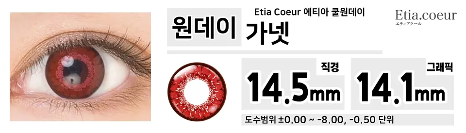 Etia Coeur 에티아 쿨원데이 1Day 가넷