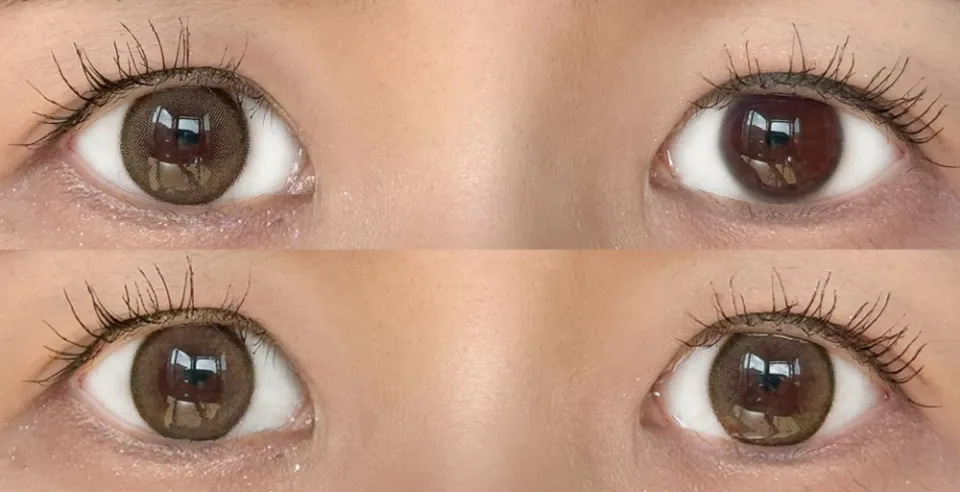 1day Refrear 실리콘하이드로겔 a-eye 에이아이 걸리쉬베이지 렌즈착용 이미지