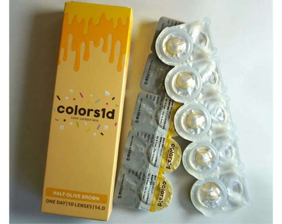 COLORS 컬러즈 원데이 1DAY 하프올리브브라운 렌즈 이미지