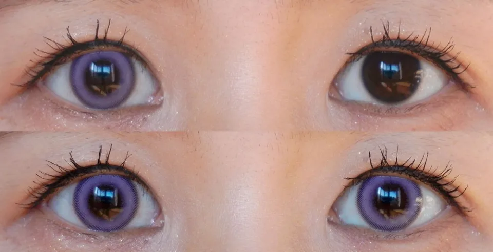 Eye Closet 아이클로젯 원데이 아쿠아모이스트UV 14.5mm 카미나리퍼플 착용 이미지