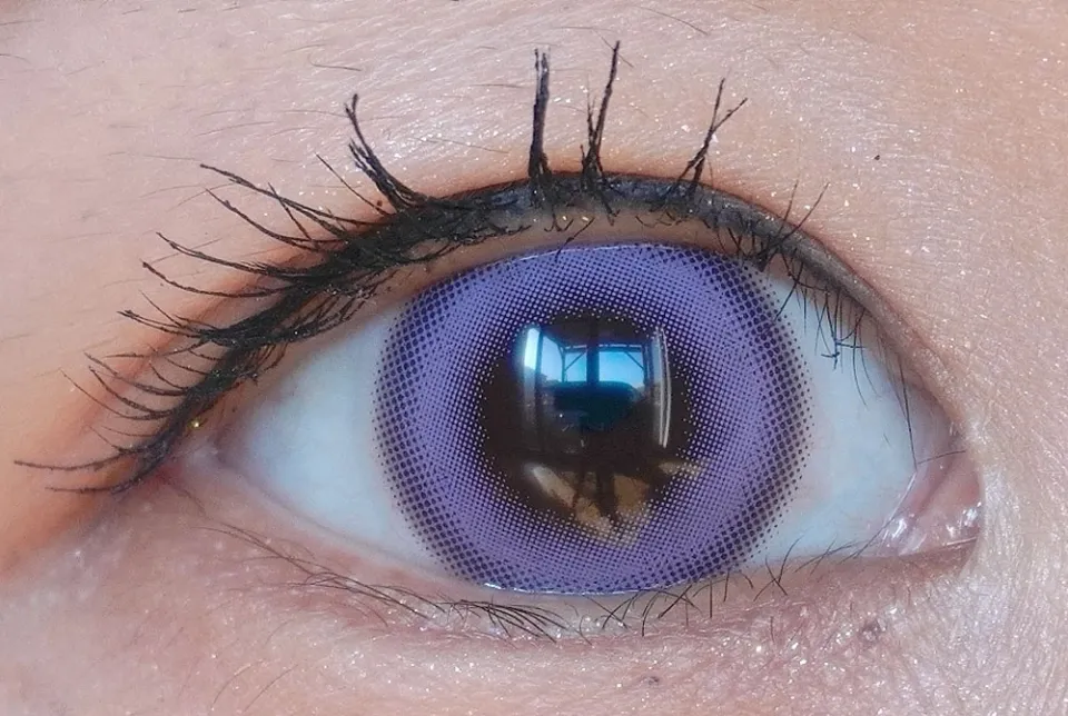 Eye Closet 아이클로젯 원데이 아쿠아모이스트UV 14.5mm 카미나리퍼플 착용 이미지