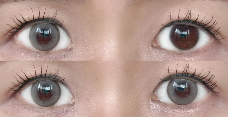1day Refrear 실리콘하이드로겔 a-eye 에이아이 루나아이보리 렌즈착용 이미지